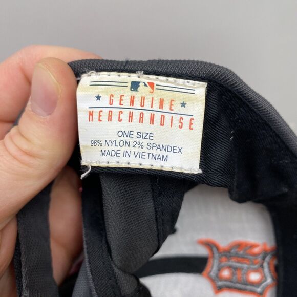 Detroit Tigers Hat MLB - Fan Favorite Black and Orange Nylon Spandex Adjustable - Picture 9 of 11